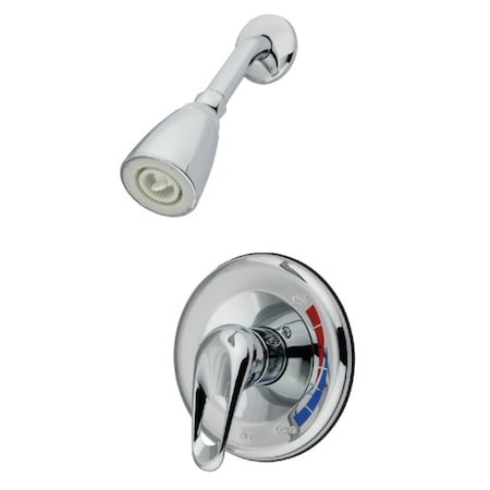 Kingston Brass Shower Faucet, 2, Wall Mount, Polished Chrome KB691SO